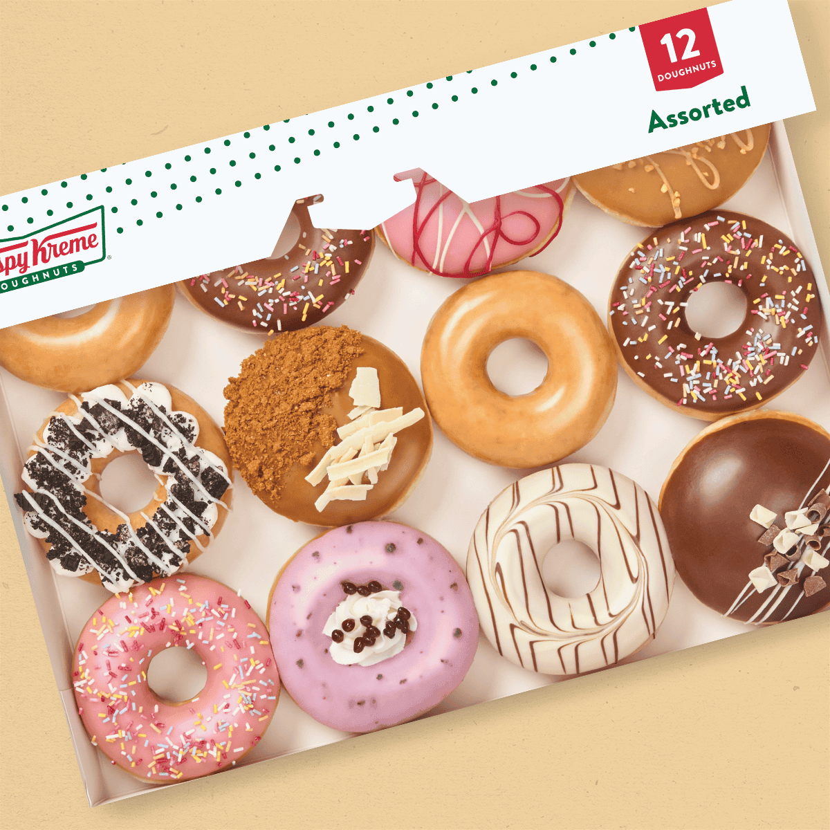 Assorted Doughnut Dozen Krispy Kreme Ireland