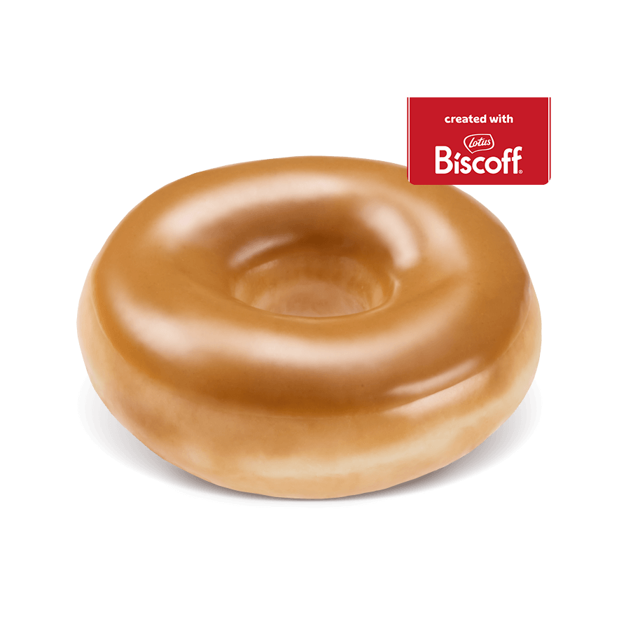 Krispy Kreme Biscoff Iced Limited Edition Doughnut Krispy Kreme Biscoff Iced Limited Edition Doughnut-available for delivery