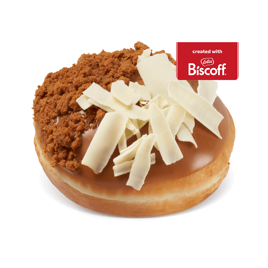 Krispy Kreme biscoff Doughnut Krispy Kreme biscoff Doughnut- available for delivery