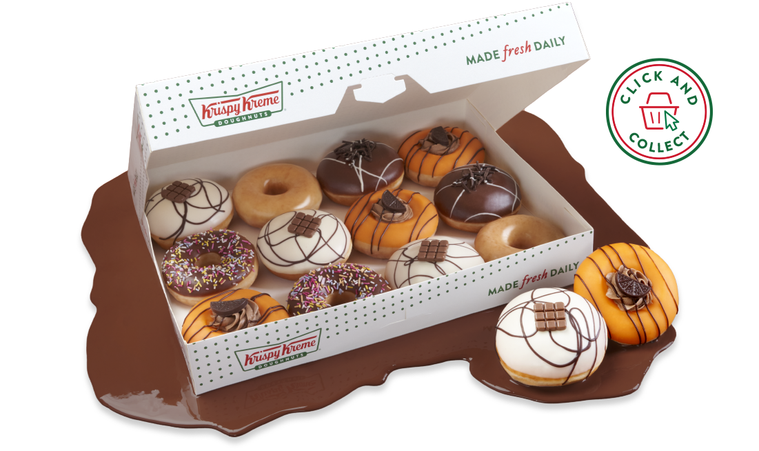 Krispy Kreme Choc Classics Dozen Box Krispy Kreme Choc Classics Dozen Box-Click and Collect