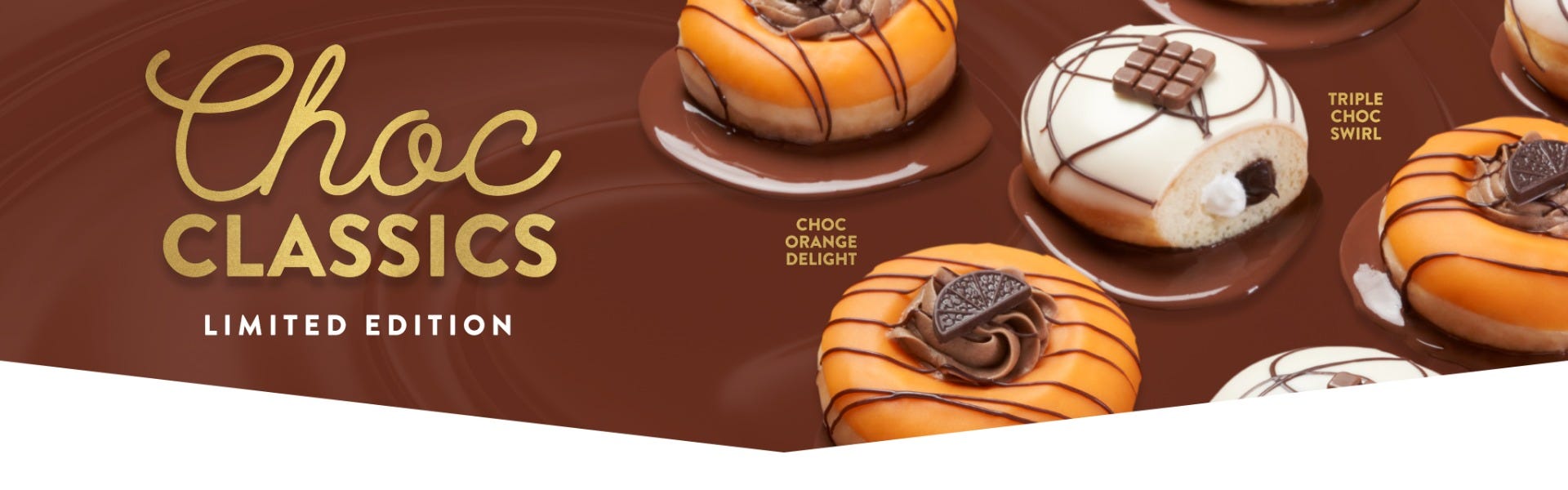 Krispy Kreme Limited Edition Choc Classics Doughnuts 2023 Krispy Kreme Limited Edition Choc Classics 2023-Available for Nationwide Delivery