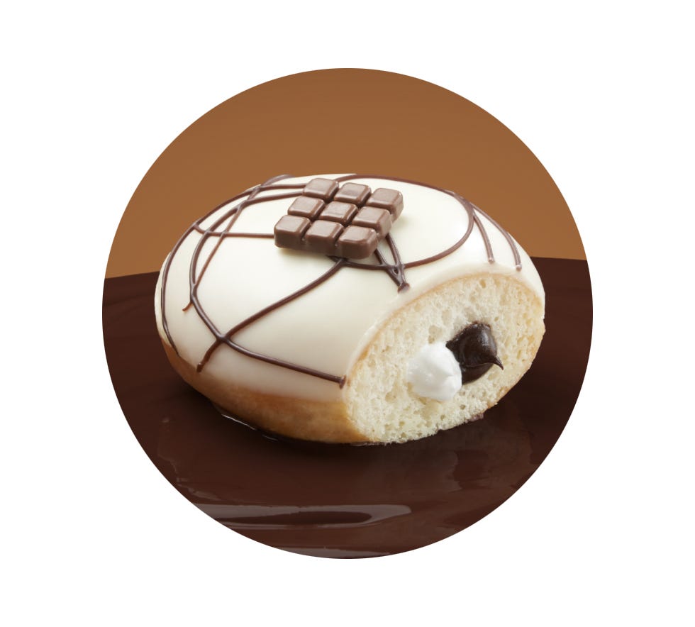 Krispy Kreme Triple Chocolate Swirl Limited Edition Choc Classics Doughnut Krispy Kreme Triple Chocolate Swirl Limited Edition Choc Classics Doughnut-Available For Nationwide Delivery