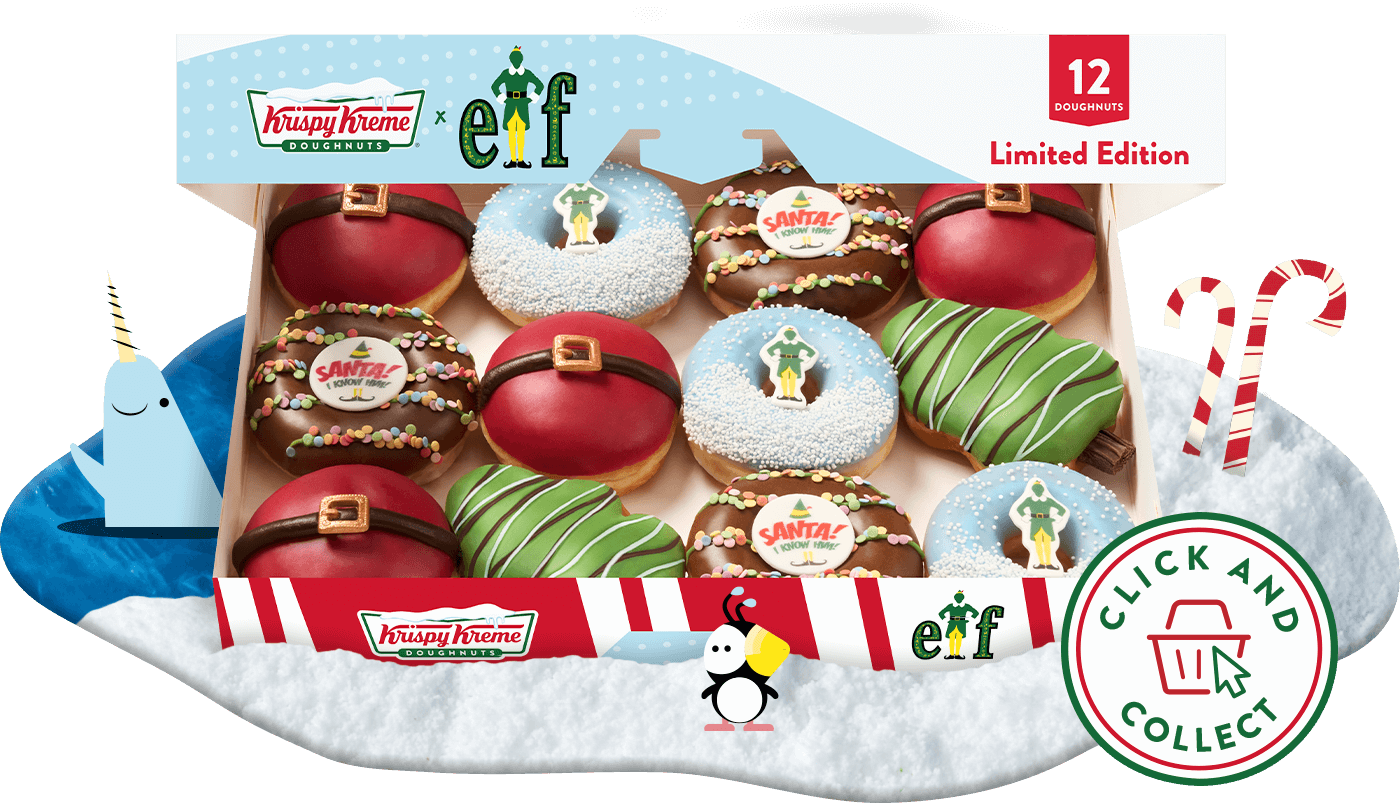 Krispy Kreme Christmas Elf Doughnuts