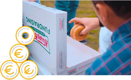 Raise dough for charity with Krispy Kreme fundraising doughnut dozens Krispy Kreme fundraising charity doughnuts