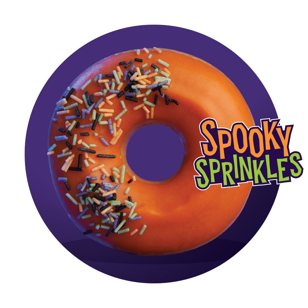 Krispy Kreme Spooky Sprinkles doughnuts Krispy Kreme Halloween doughnut