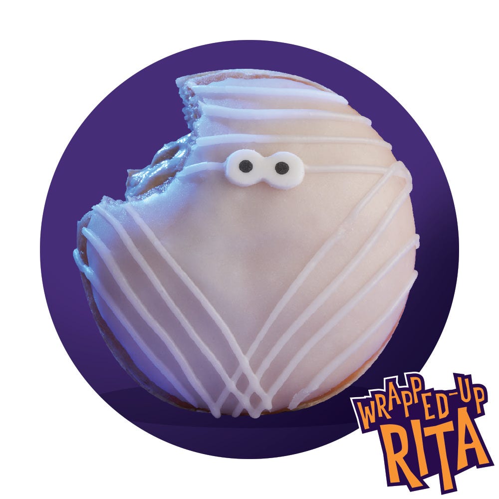 Krispy Kreme Wrapped Up Rita Halloween doughnut Krispy Kreme Halloween doughnut