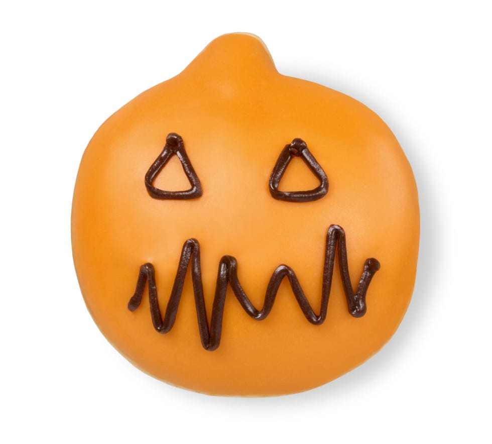 Limited time only Pumpkin Patch doughnut Krispy Kreme Halloween Dougnut Pumpkin Patch