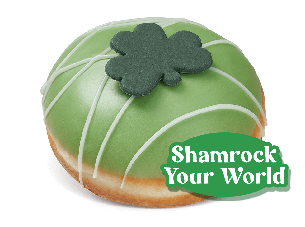 Shamrock Your World Saint Patricks Day Krispy Kreme Doughnut Available for nationwide delivery-Shamrock Your World Saint Patricks Day Krispy Kreme Doughnut