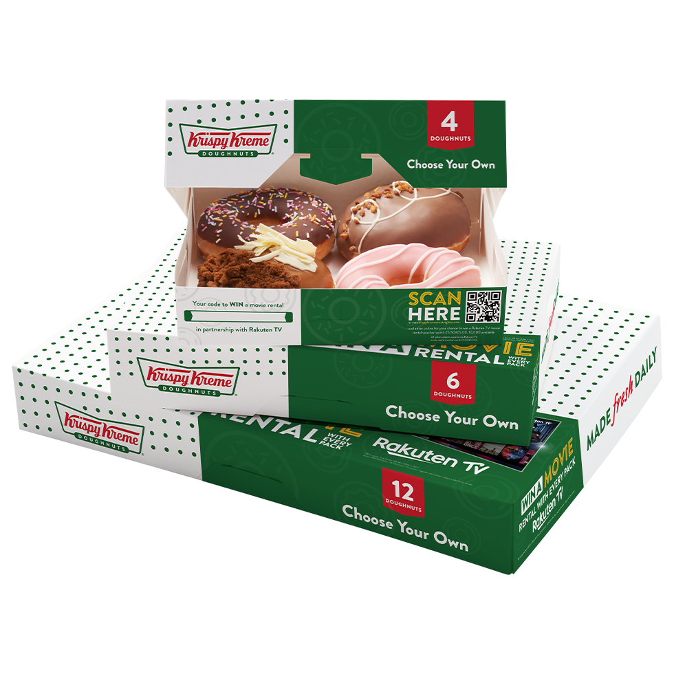 Pile of Krispy Kreme Doughnut Boxes Pile of Krispy Kreme Doughnut Boxes-Find a Promotional Pack