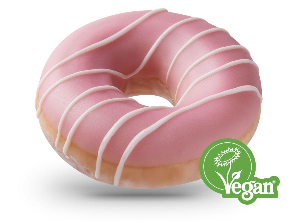 VEGAN STRAWBERRY ICED RING