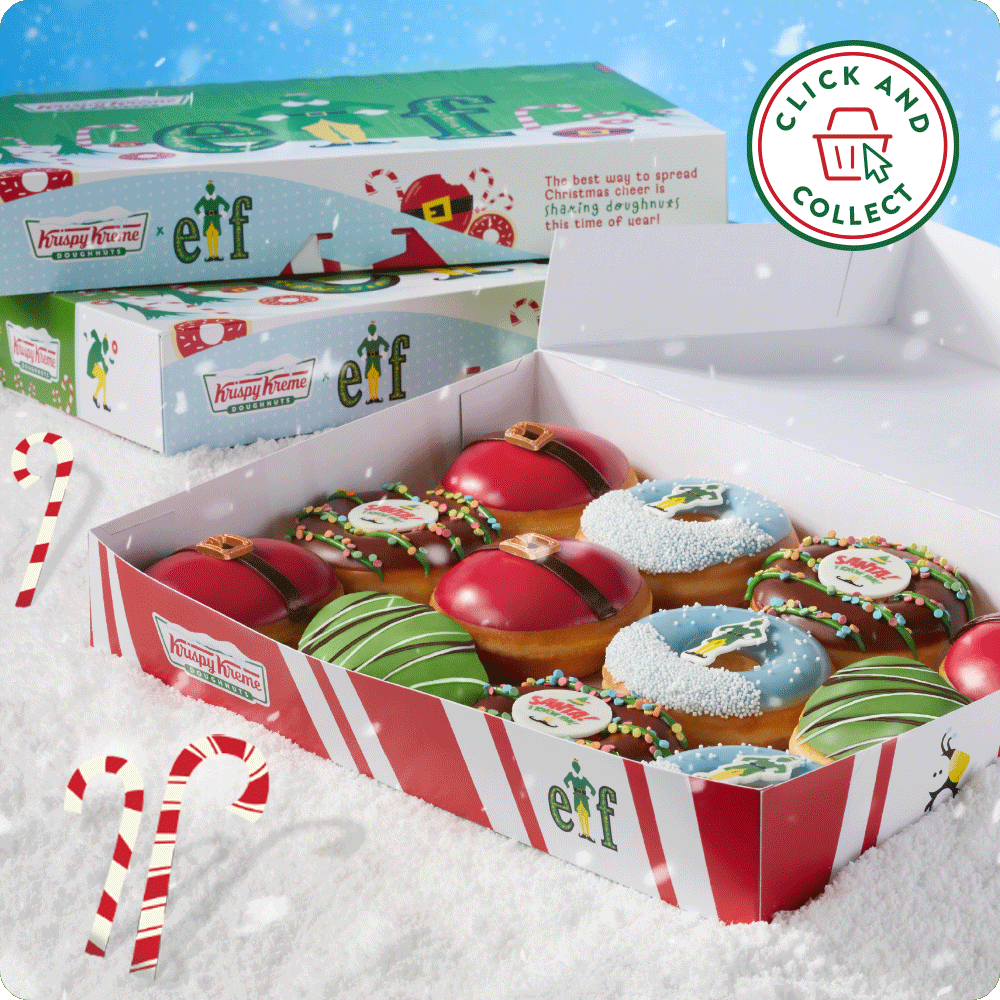 Festive Elf Doughnuts Krispy Kreme Ireland